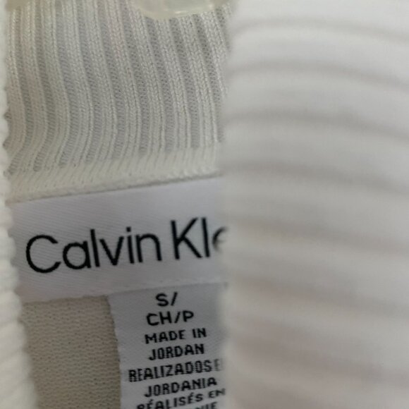 Calvin Klein Ivory Turtleneck Sweater, Size Small, NWT - Picture 3 of 5